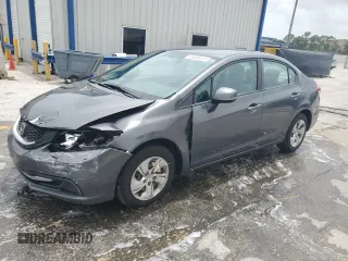 2013 Honda Civic LX z VIN 2HGFB2F57DH596522, wystawiony jako Copart lot #59666445 z przebiegiem 251 593 mil mil oraz Szkoda całkowita • Salvage title. Historia ofert i sprzedaży dostępna na DreamBid. Obrazek 1.
