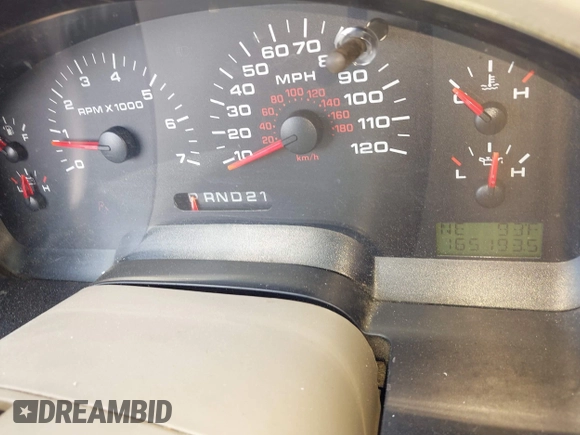 2005 Ford F-150 XLT with VIN 1FTPW14545FB49587, listed as a IAAI auction lot 42709724 with 165,193 mi miles and . Bid and sale history available at DreamBid. Image 7.
