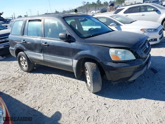 2005 Honda Pilot LX with VIN 2HKYF18175H512174, listed as a IAAI auction lot 41038439 with 1 mi miles. Bid and sale history available at carsss.com. Image 1.