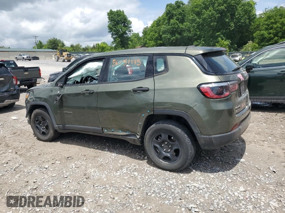 2021 Jeep Compass Sport with VIN 3C4NJDAB7MT598591, listed as a Copart auction lot 56057145 with 77,215 mi miles and Salvage title. Bid and sale history available at DreamBid. Image 2.
