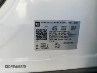 2022 Chevrolet Equinox LT with VIN 3GNAXKEV8NL154716, listed as a Copart auction lot 49237025 with 47,058 mi miles and Salvage Title. Bid and sale history available at DreamBid. Image 15.