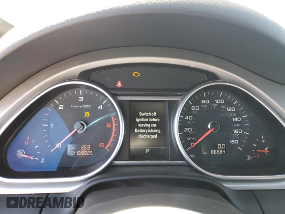 2015 Audi Q7 3.0L TDI Prestige with VIN WA1WMAFE0FD016301, listed as a Copart auction lot 46296335 with 86,984 mi miles and Salvage Title. Bid and sale history available at carsss.com. Image 9.