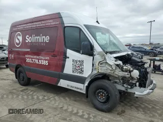 2024 Mercedes-Benz Sprinter Cargo with VIN W1W4NBHY3RT167719, listed as a Copart auction lot 45290775 with 2,544 mi miles and Salvage Title. Bid and sale history available at carsss.com. Image 4.