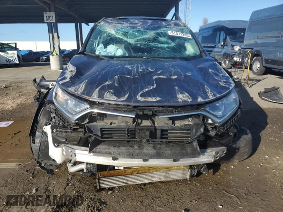 2019 Honda CR-V EX-L with VIN 5J6RW1H83KA036116, listed as a Copart auction lot 51511265 with 44,863 mi miles and Salvage Title. Bid and sale history available at carsss.com. Image 5.