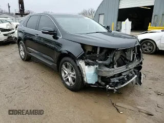 2017 Ford Edge Titanium z VIN 2FMPK3K95HBB20324, wystawiony jako Copart lot #43431055 z przebiegiem 108 006 mil mil oraz Szkoda całkowita • Salvage title. Historia ofert i sprzedaży dostępna na DreamBid. Obrazek 12.