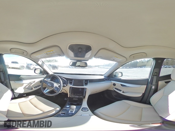 2021 Infiniti QX50 Luxe with VIN 3PCAJ5BA1MF126377, listed as a Copart auction lot 47115455 with 12,497 mi miles and Salvage title. Bid and sale history available at DreamBid. Image 13.