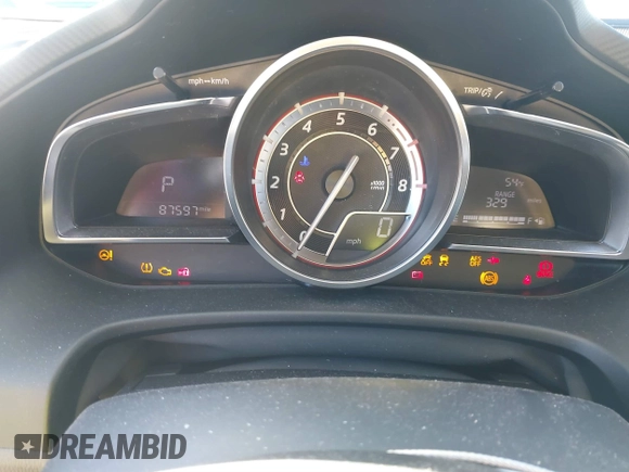 2015 Mazda 3 S Grand Touring with VIN JM1BM1M39F1254039, listed as a IAAI auction lot 41225054 with 87,597 mi miles and . Bid and sale history available at DreamBid. Image 7.