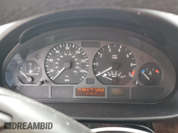 2003 BMW 3 Series 325i with VIN WBAEV33433KL87253, listed as a Copart auction lot 48494465 with 141,663 mi miles and Salvage Title. Bid and sale history available at carsss.com. Image 9.
