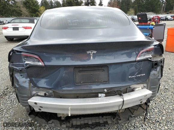 2019 Tesla Model 3 Long Range with VIN 5YJ3E1EB4KF510077, listed as a Copart auction lot 51124915 with 58,066 mi miles and Salvage Title. Bid and sale history available at carsss.com. Image 6.
