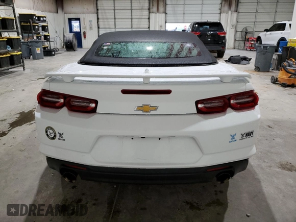 2022 Chevrolet Camaro 1LT with VIN 1G1FB3DX0N0105148, listed as a Copart auction lot 79677594 with 57,035 mi miles and Clean Title. Bid and sale history available at carsss.com. Image 6.