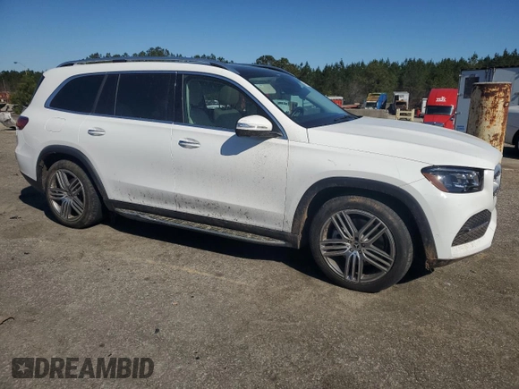 2022 Mercedes-Benz GLS 450 with VIN 4JGFF5KE4NA594331, listed as a Copart auction lot 49956325 with 37,563 mi miles and Salvage Title. Bid and sale history available at DreamBid. Image 4.