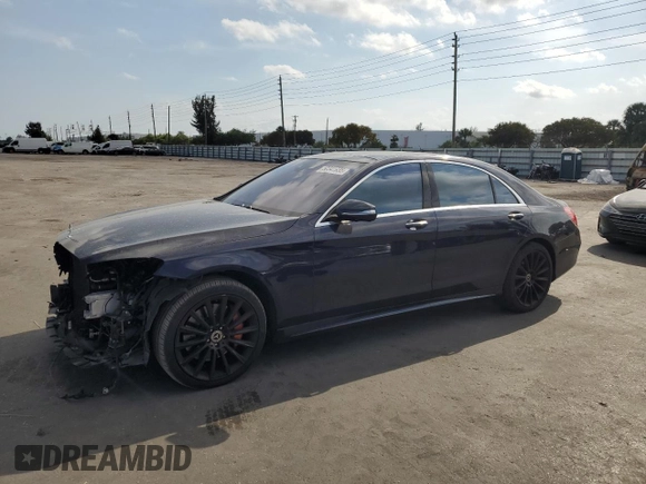 2017 Mercedes-Benz S 550 with VIN WDDUG8CB7HA287003, listed as a Copart auction lot 50341935 with 103,231 mi miles and Salvage Title. Bid and sale history available at carsss.com. Image 1.