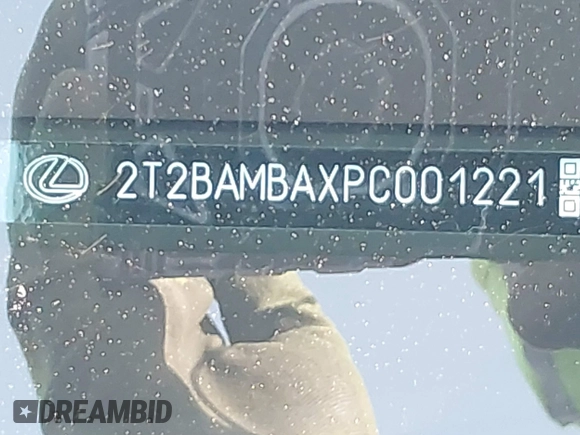 2023 Lexus RX 350 with VIN 2T2BAMBAXPC001221, listed as a IAAI auction lot 41266016 with 18,978 mi miles and . Bid and sale history available at DreamBid. Image 9.