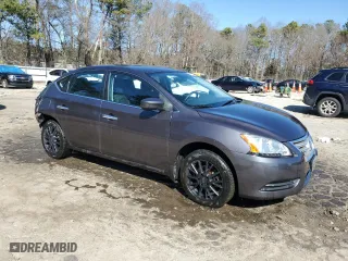 2014 Nissan Sentra S with VIN 3N1AB7AP4EL682154, listed as a Copart auction lot 46187515 with 105,570 mi miles and Salvage Title. Bid and sale history available at carsss.com. Image 4.