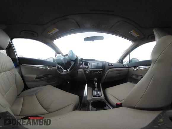 2014 Honda Civic Sedan EX-L with VIN 2HGFB2F92EH525037, listed as a IAAI auction lot 41914340 with 57,927 mi miles. Bid and sale history available at carsss.com. Image 18.