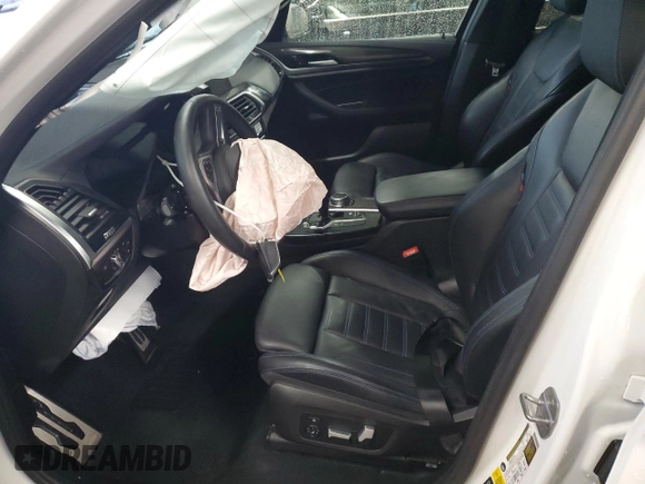 2020 BMW X3 xDrive30i with VIN 5UXTY5C03L9B46098, listed as a Copart auction lot 50985655 with 44,268 mi miles and Salvage Title. Bid and sale history available at DreamBid. Image 7.
