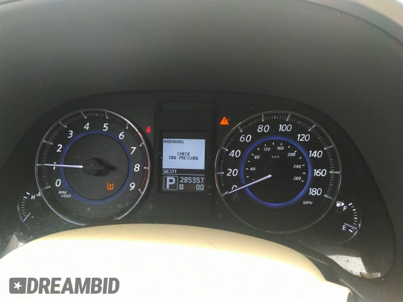 2012 Infiniti FX with VIN JN8AS1MU1CM121512, listed as a IAAI auction lot 42201447 with 285,357 mi miles. Bid and sale history available at carsss.com. Image 7.