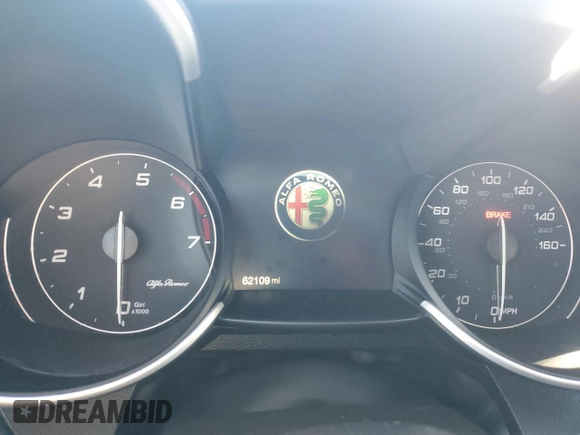 2017 Alfa Romeo Giulia Ti with VIN ZARFAEEN1H7559624, listed as a Copart auction lot 46426893 with 62,109 mi miles. Bid and sale history available at carsss.com. Image 9.