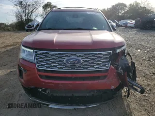 2018 Ford Explorer Platinum with VIN 1FM5K8HT0JGB63491, listed as a Copart auction lot 80154764 with 69,460 mi miles and Salvage Title. Bid and sale history available at carsss.com. Image 5.