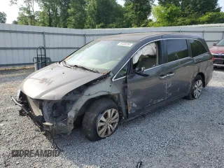 2016 Honda Odyssey SE with VIN 5FNRL5H38GB091380, listed as a Copart auction lot 55408255 with 128,974 mi miles and Salvage Title. Bid and sale history available at DreamBid. Image 1.