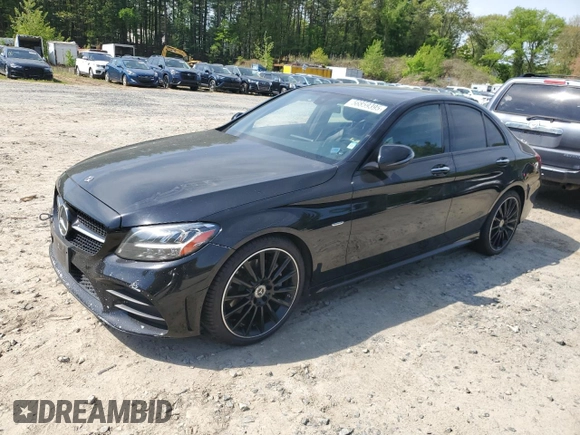2021 Mercedes-Benz C 300 with VIN W1KWF8DB4MR630629, listed as a Copart auction lot 56859395 with 113,846 mi miles and Clean title. Bid and sale history available at DreamBid. Image 1.