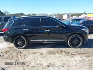 2014 Infiniti QX60 with VIN 5N1AL0MM0EC501867, listed as a IAAI auction lot 41157279 with 148,283 mi miles. Bid and sale history available at carsss.com. Image 14.