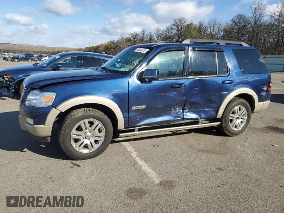 2008 Ford Explorer Eddie Bauer с VIN 1FMEU74E58UA67413, выставлен на аукционе Copart как лот 65111545 с пробегом Не указан миль и На запчасти • Non repairable. История ставок и продаж доступна на DreamBid. Изображение 1.