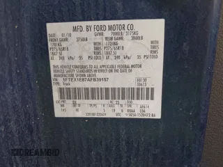 2010 Ford F-150 XL with VIN 1FTEX1E87AFB39157, listed as a IAAI auction lot 41820972 with 152,354 mi miles and . Bid and sale history available at DreamBid. Image 9.