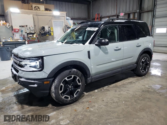 2022 Ford Bronco Sport Outer Banks with VIN 3FMCR9C65NRD25964, listed as a Copart auction lot 47564285 with 22,611 mi miles and Salvage title. Bid and sale history available at DreamBid. Image 1.