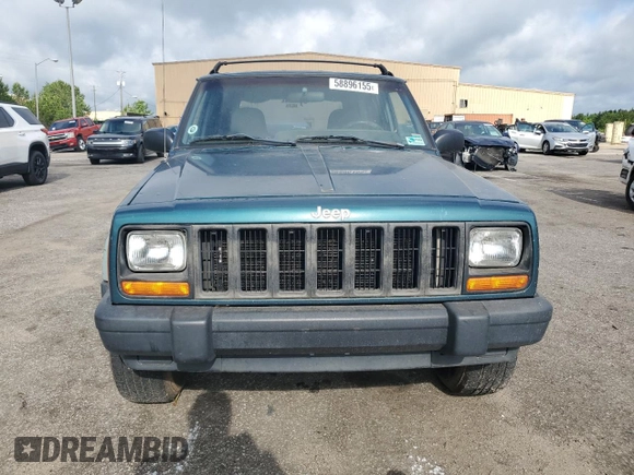 1998 Jeep Cherokee Sport with VIN 1J4FJ68S9WL249365, listed as a Copart auction lot 58896155 with 344,530 mi miles and Clean title. Bid and sale history available at DreamBid. Image 5.