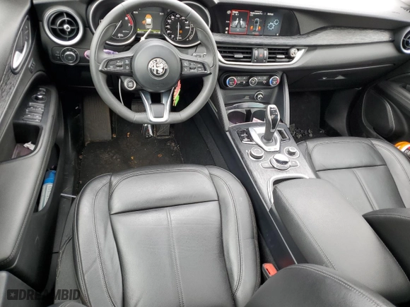 2020 Alfa Romeo Stelvio Sport with VIN ZASPAKAN6L7C95545, listed as a Copart auction lot 47619605 with 37,014 mi miles and Salvage Title. Bid and sale history available at carsss.com. Image 8.