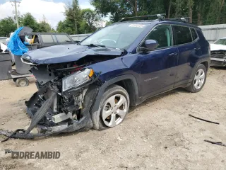 2020 Jeep Compass Latitude with VIN 3C4NJCBB6LT141553, listed as a Copart auction lot 61432225 with 87,151 mi miles and Non repairable. Bid and sale history available at DreamBid. Image 1.