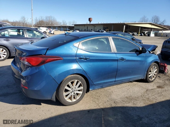 2015 Hyundai Elantra Limited with VIN KMHDH4AE7FU281903, listed as a Copart auction lot 49400465 with 164,684 mi miles and Salvage Title. Bid and sale history available at carsss.com. Image 3.