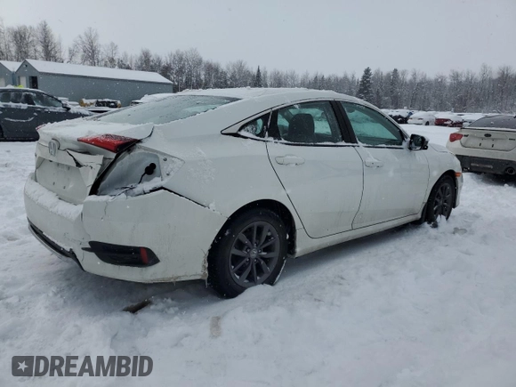 2021 Honda Civic Sedan EX with VIN 2HGFC2F79MH016587, listed as a Copart auction lot 89180235 with 80,489 mi miles and Salvage Title. Bid and sale history available at carsss.com. Image 3.