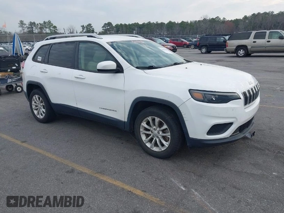 2020 Jeep Cherokee Latitude with VIN 1C4PJLCB5LD618650, listed as a IAAI auction lot 41634691 with 90,341 mi miles. Bid and sale history available at carsss.com. Image 1.