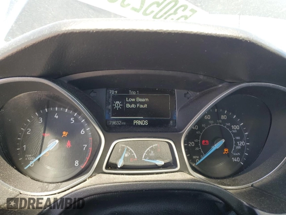2018 Ford Focus SE with VIN 1FADP3FE0JL247316, listed as a Copart auction lot 53052905 with 79,632 mi miles and Clean title. Bid and sale history available at DreamBid. Image 9.