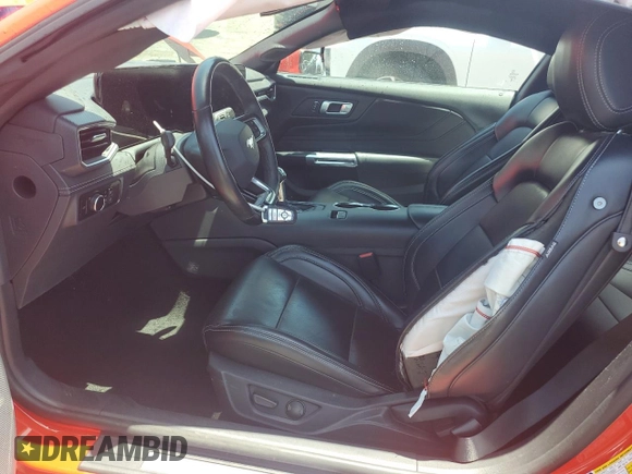 2024 Ford Mustang EcoBoost with VIN 1FA6P8TH5R5133459, listed as a Copart auction lot 61395845 with 27,489 mi miles and Salvage title. Bid and sale history available at DreamBid. Image 7.