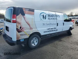 2017 Chevrolet Express Cargo with VIN 1GCWGBFF8H1109759, listed as a Copart auction lot 52884505 with 100,016 mi miles and Salvage title. Bid and sale history available at DreamBid. Image 3.