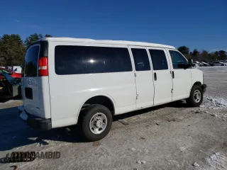 2008 Chevrolet Express Passenger z VIN 1GAHG39K481168968, wystawiony jako Copart lot #45374785 z przebiegiem 44 010 mil mil oraz Czysty tytuł • Clean title. Historia ofert i sprzedaży dostępna na DreamBid. Obrazek 3.