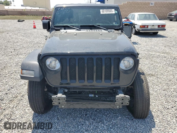 2023 Jeep Wrangler Willys with VIN 1C4HJXDN0PW631045, listed as a Copart auction lot 60109565 with 31,095 mi miles and Salvage title. Bid and sale history available at DreamBid. Image 5.