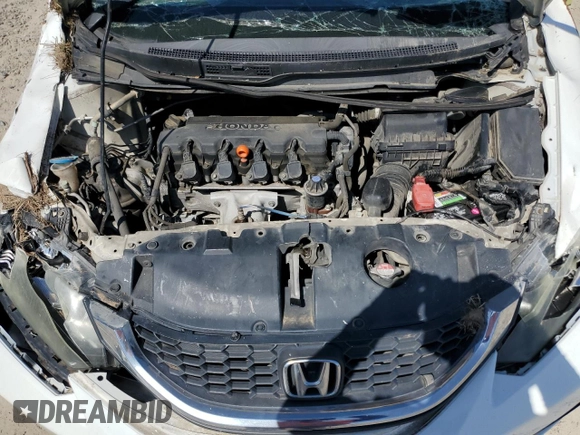 2013 Honda Civic LX with VIN 2HGFB2F51DH561099, listed as a Copart auction lot 51864645 with Not Provided miles and Non Repairable. Bid and sale history available at DreamBid. Image 11.