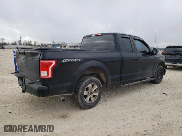 2016 Ford F-150 XL with VIN 1FTEX1C89GFB01148, listed as a Copart auction lot 41843375 with 109,875 mi miles and Salvage Title. Bid and sale history available at carsss.com. Image 3.