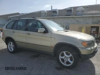2002 BMW X5 3.0i with VIN 5UXFA53572LP51267, listed as a Copart auction lot 48763795 with 154,199 mi miles and Non Repairable. Bid and sale history available at carsss.com. Image 4.