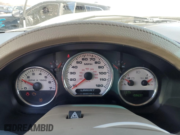 2008 Ford F-150 XLT with VIN 1FTPX14V88FB83579, listed as a Copart auction lot 47193245 with 159,637 mi miles and Salvage Title. Bid and sale history available at carsss.com. Image 9.