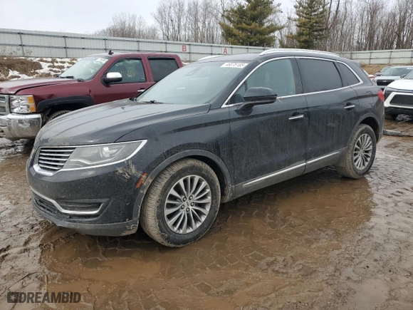 2016 Lincoln MKX Select with VIN 2LMTJ8KR4GBL67836, listed as a Copart auction lot 46878185 with 132,783 mi miles and Clean Title. Bid and sale history available at carsss.com. Image 1.