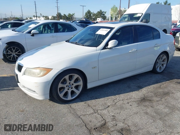 2008 BMW 3 Series 335i with VIN WBAVB73508VH25502, listed as a IAAI auction lot 41851909 with 184,673 mi miles and . Bid and sale history available at DreamBid. Image 2.