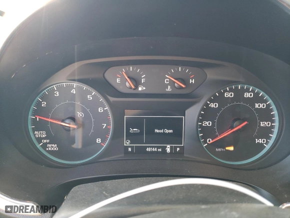 2020 Chevrolet Malibu LT with VIN 1G1ZD5ST7LF014570, listed as a Copart auction lot 46858915 with 49,144 mi miles and Salvage Title. Bid and sale history available at carsss.com. Image 9.