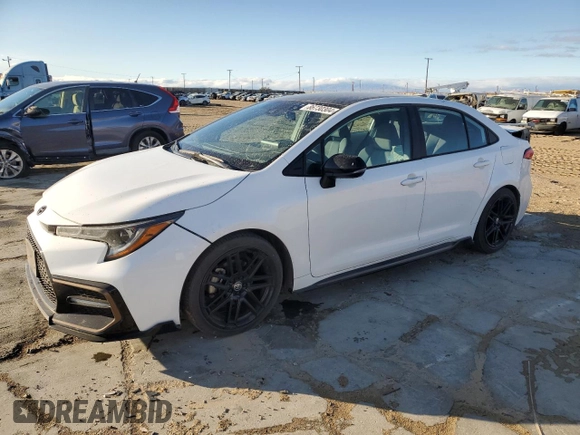 2022 Toyota Corolla SE with VIN 5YFS4MCE1NP123959, listed as a Copart auction lot 86730304 with 66,039 mi miles and Salvage Title. Bid and sale history available at carsss.com. Image 1.