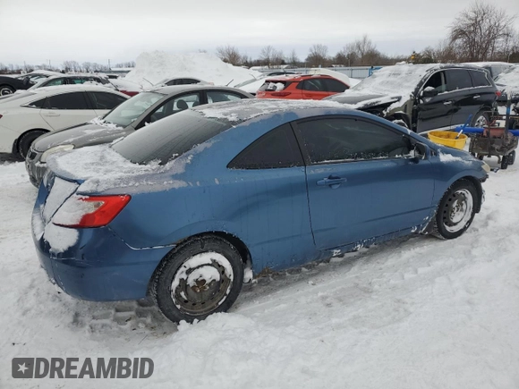 2009 Honda Civic Cpe LX with VIN 2HGFG12629H007183, listed as a Copart auction lot 45561315 with 353,292 mi miles and Clean Title. Bid and sale history available at carsss.com. Image 3.
