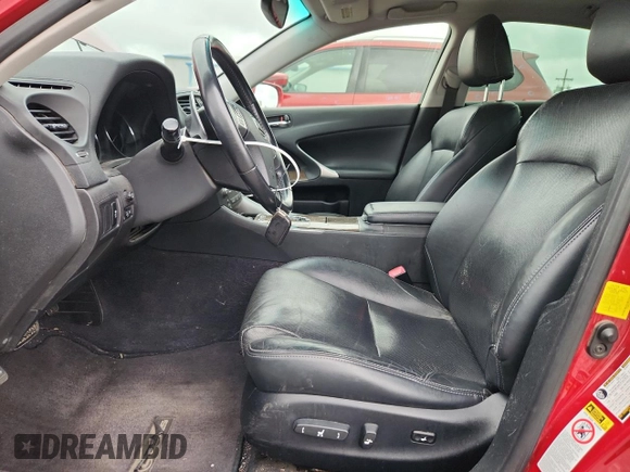 2012 Lexus IS 250 with VIN JTHBF5C2XC5173497, listed as a Copart auction lot 60824515 with 180,813 mi miles and Salvage title. Bid and sale history available at DreamBid. Image 7.